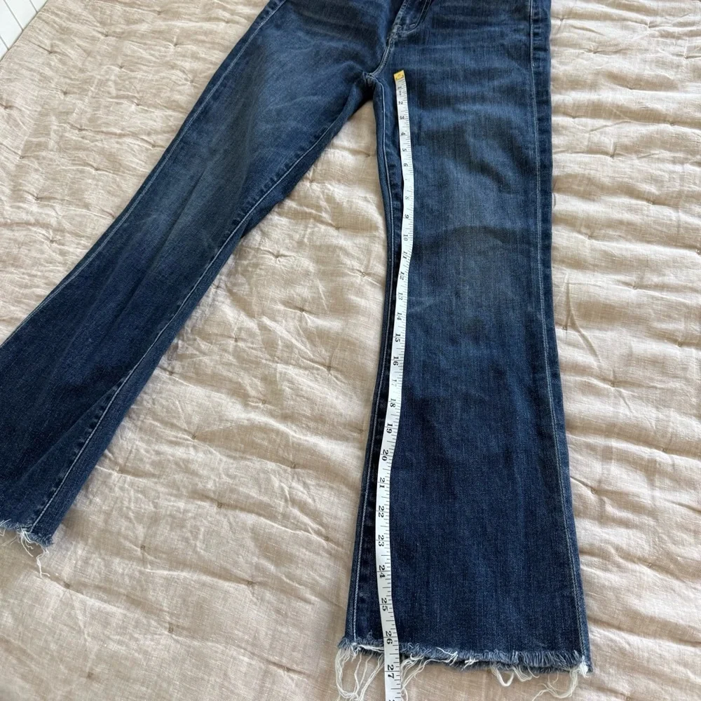 Mother The Hustler Ankle Fray Jeans in Teaming Up Size 25